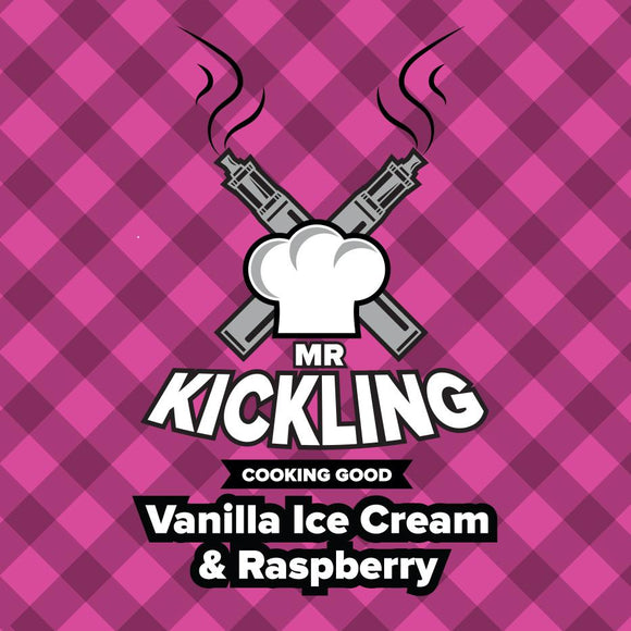 Mr Kickling: Vanilla Ice Cream & Raspberry - 50ml Shortfill /w Free 10ml Nic Shot - No1VapeTrail 