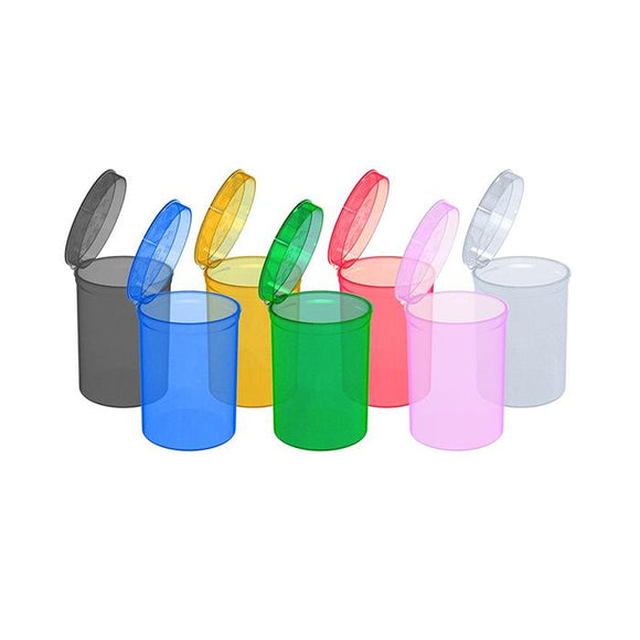 160 x 30 Dram Pop Top Storage Bottles - Mixed Colours