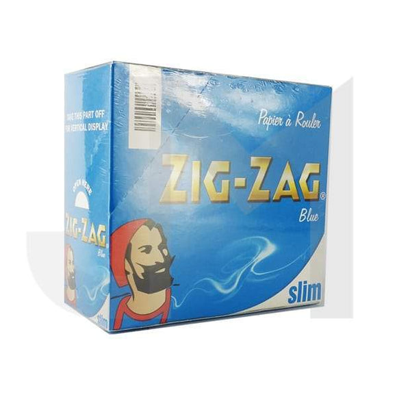 50 Zig-Zag Blue Slim King Size Rolling Papers - No1VapeTrail 