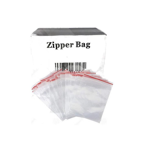 Zipper Branded 100mm x 150mm Clear Bags