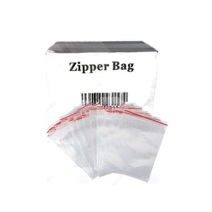 5 x Zipper Branded 25mm x 50mm Clear Bags