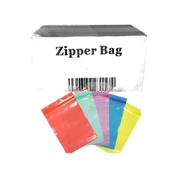 5 x Zipper Branded 40mm x 40mm Orange Bags
