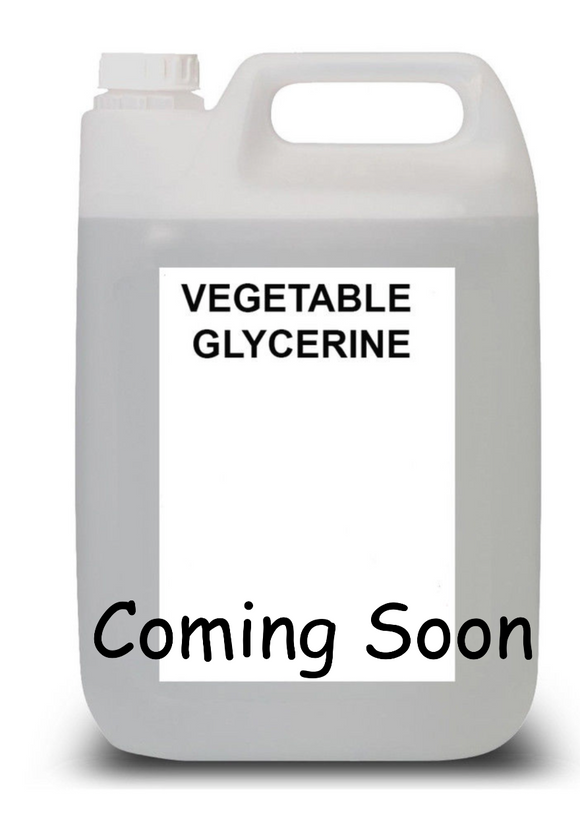 Vegetable Glycerine  COMING  SOON - No1VapeTrail 
