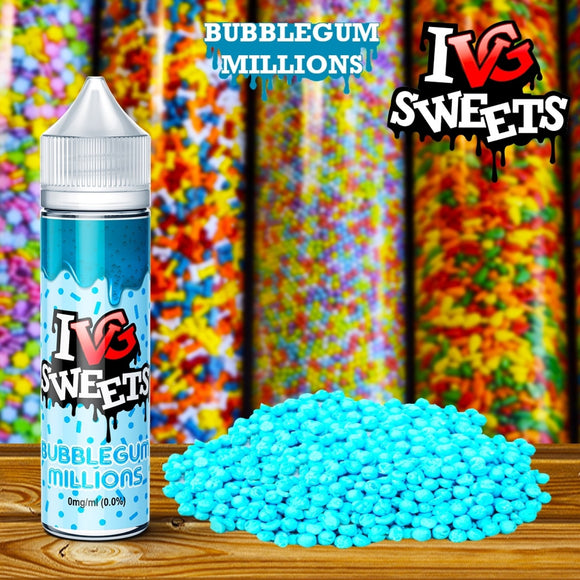 Bubble Gum Millions I love VG Sweets w/ free nic shot - No1VapeTrail 