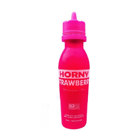 HORNY FLAVA – HORNY STRAWBERRY E-LIQUID 60ml +FREE NIC SHOT - No1VapeTrail 